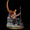 kratos on throne diorama statue 2