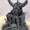 kratos on throne diorama statue 7
