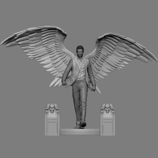Lucifer Morningstar Diorama Statue | 3D Print Model | STL Files