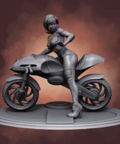 The Incredibles – Elastigirl on Elasticycle Statue | 3D Print Model | STL Files