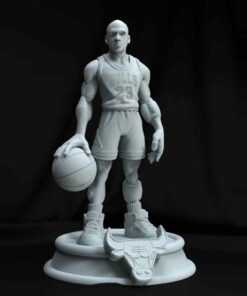 NBA Chicago Bulls Michael Jordan Cartoon Statue | 3D Print Model | STL Files