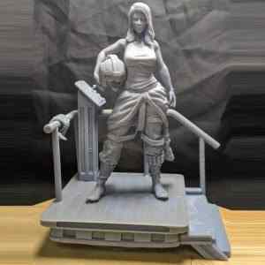 Sexy Rebel Pilot Diorama Statue (+NSFW) | 3D Print Model | STL Files