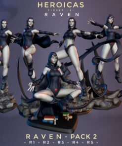 Raven Statues Pack – Heroicas Collection | 3D Print Model | STL Files