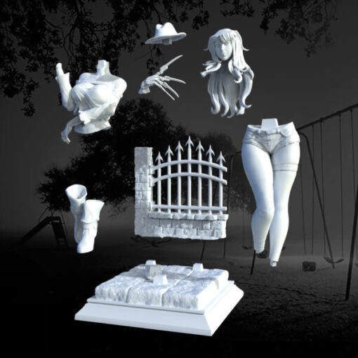 Sexy Frida Krueger Statue | 3D Print Model | STL Files