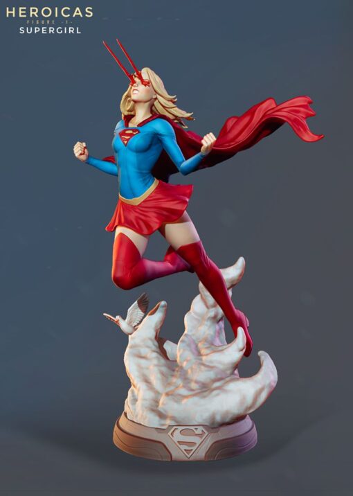 Supergirl Statues Pack – Heroicas Collection | 3D Print Model | STL Files
