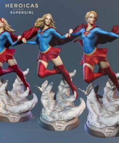 Supergirl Statues Pack – Heroicas Collection | 3D Print Model | STL Files