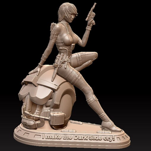 Sexy Rebel Pilot Diorama Statue | 3D Print Model | STL Files