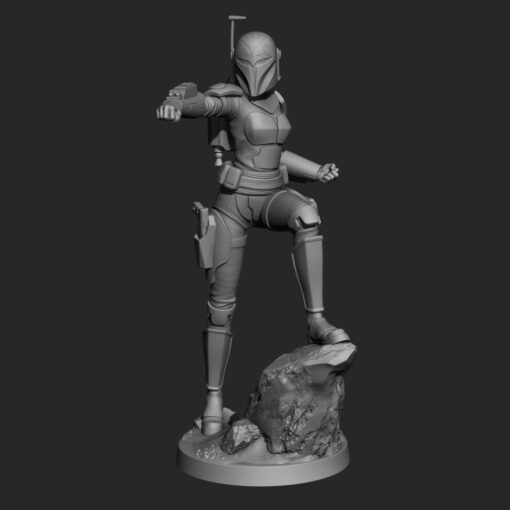 Star Wars – Bo Katan Statue | 3D Print Model | STL Files