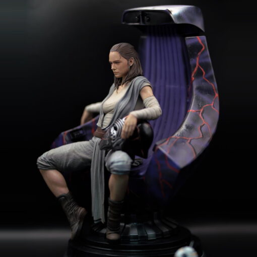 Sexy Rey on Throne Statue (+NSFW) | 3D Print Model | STL Files