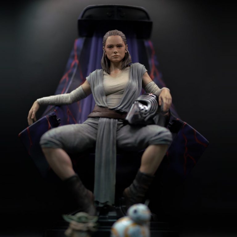 Sexy Rey on Throne Statue (+NSFW) ‹ 3D Spartan Shop