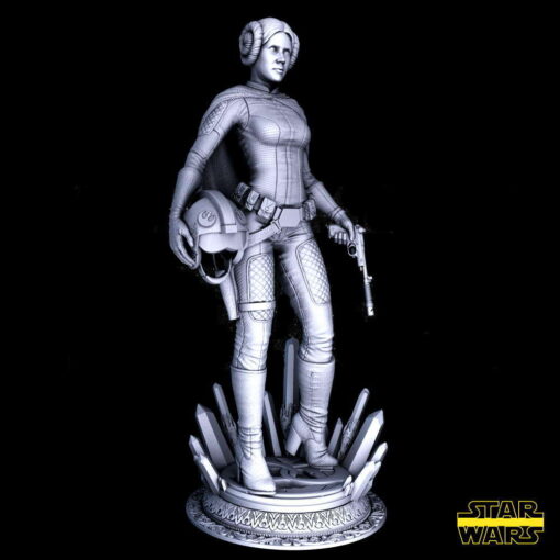 Star Wars – Leia Statue | 3D Print Model | STL Files