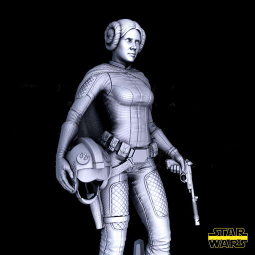 Star Wars – Leia Statue | 3D Print Model | STL Files