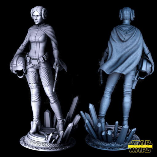 Star Wars – Leia Statue | 3D Print Model | STL Files