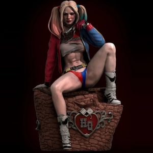 Sexy Harley Quinn Statue (+NSFW) | 3D Print Model | STL Files