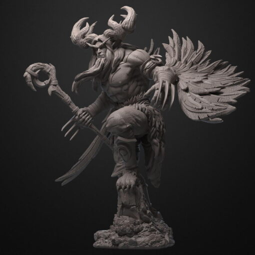 Warcraft – Malfurion Stormrage Statue | 3D Print Model | STL Files