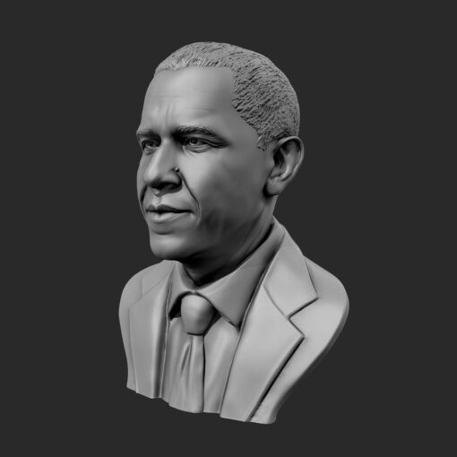 Barack Obama Bust | 3D Print Model | STL Files