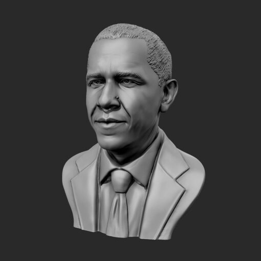 Barack Obama Bust | 3D Print Model | STL Files