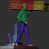 terminator with cofin diorama statue 3