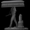 terminator with cofin diorama statue 4