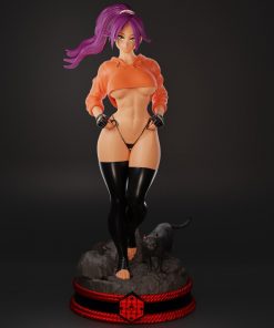 Bleach – Yoruichi Shihoin with Cat Statue (+NSFW) | 3D Print Model | STL Files