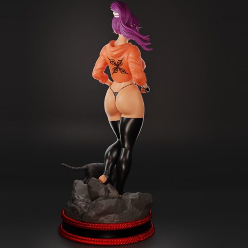 Bleach – Yoruichi Shihoin with Cat Statue (+NSFW) | 3D Print Model | STL Files
