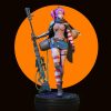 sexy war girl with robot statue nsfw 12