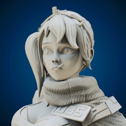Sexy War Girl with Robot Statue (+NSFW) | 3D Print Model | STL Files