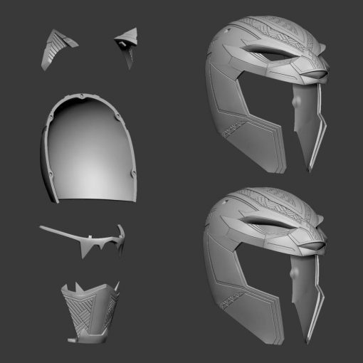 Black Panther Power Ranger Helmet | 3D Print Model | STL Files