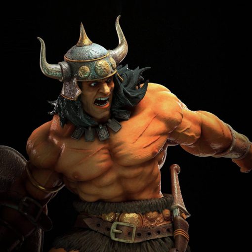 Conan The Barbarian Diorama Statue | 3D Print Model | STL Files