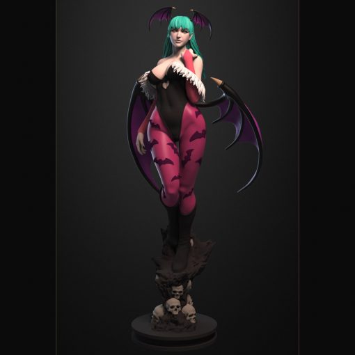 Darkstalkers – Morrigan Aensland Statue (+NSFW) | 3D Print Model | STL Files