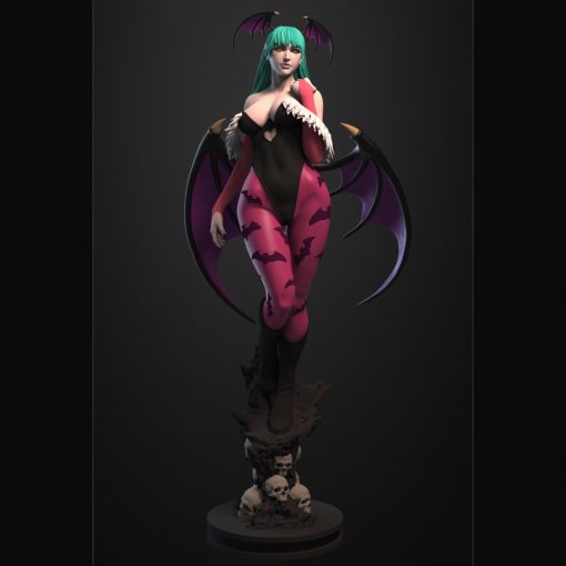 Darkstalkers – Morrigan Aensland Statue (+NSFW) | 3D Print Model | STL Files