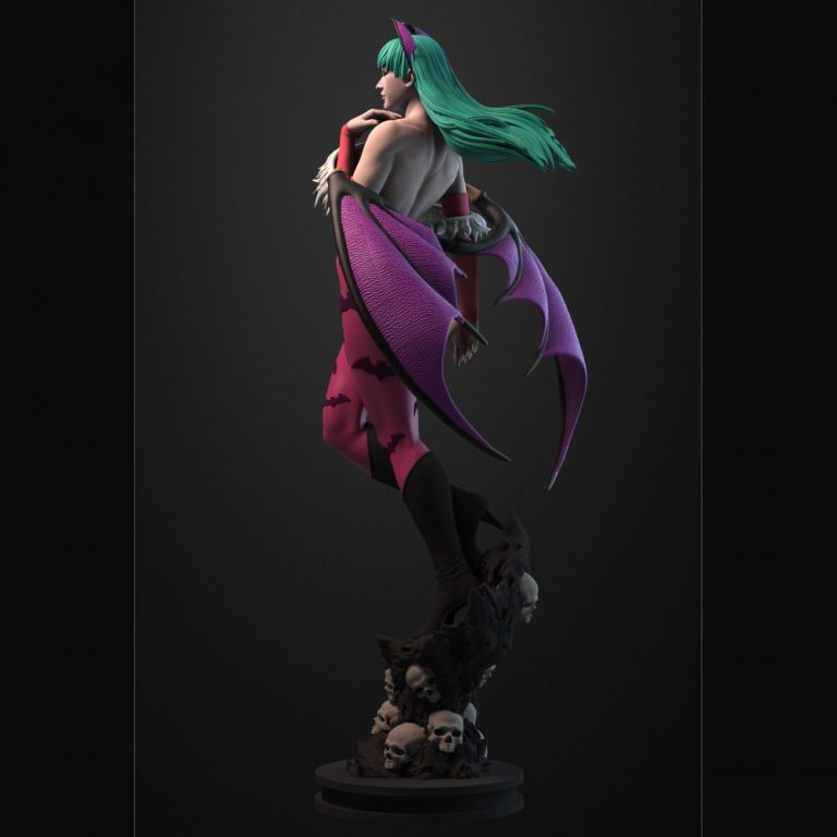 Anime Vampire Darkstalkers Bishoujo Morrigan Aensland Sexy Figure Statue 8.2 in
