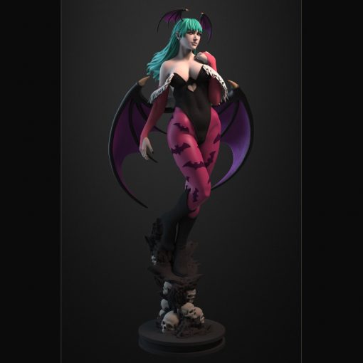 Darkstalkers – Morrigan Aensland Statue (+NSFW) | 3D Print Model | STL Files