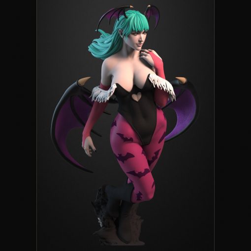 Darkstalkers – Morrigan Aensland Statue (+NSFW) | 3D Print Model | STL Files