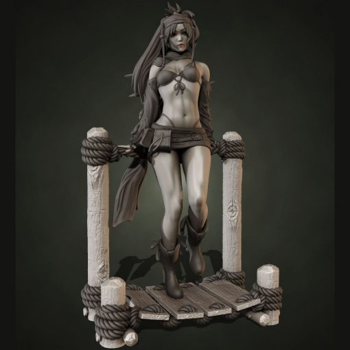 Final Fantasy – Rikku Diorama Statue (+NSFW) | 3D Print Model | STL Files