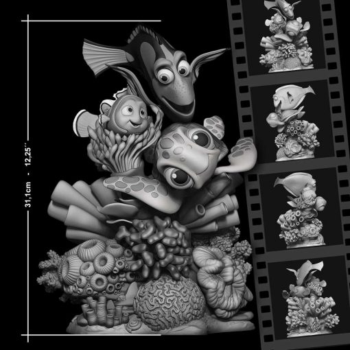 Finding Nemo Diorama Statue | 3D Print Model | STL Files