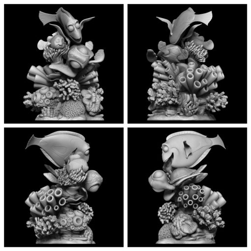 Finding Nemo Diorama Statue | 3D Print Model | STL Files