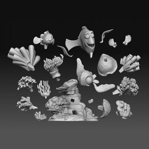 Finding Nemo Diorama Statue | 3D Print Model | STL Files