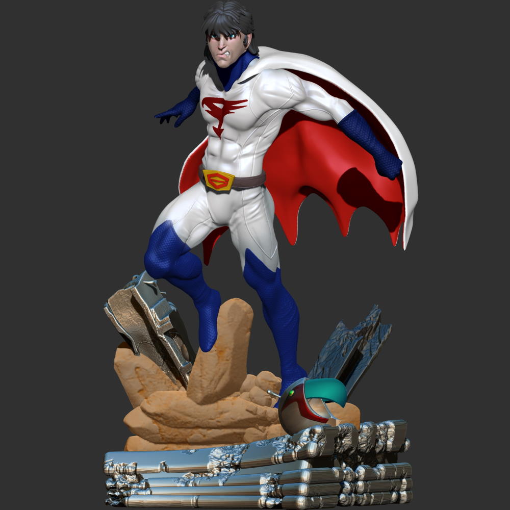 Gatchaman Ken Washio aka Ken the Eagle Statue ‹ 3D Spartan Shop