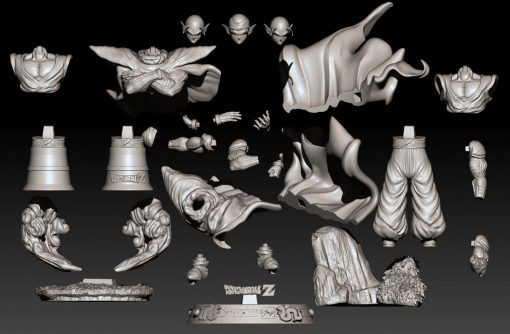 Piccolo Diorama Statue (3 poses) | 3D Print Model | STL Files