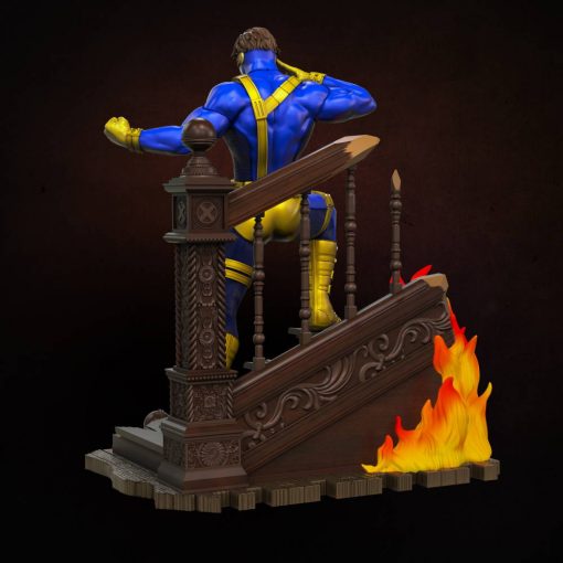 X-Men – Cyclops Statue Diorama | 3D Print Model | STL Files