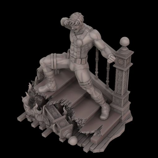 X-Men – Cyclops Statue Diorama | 3D Print Model | STL Files