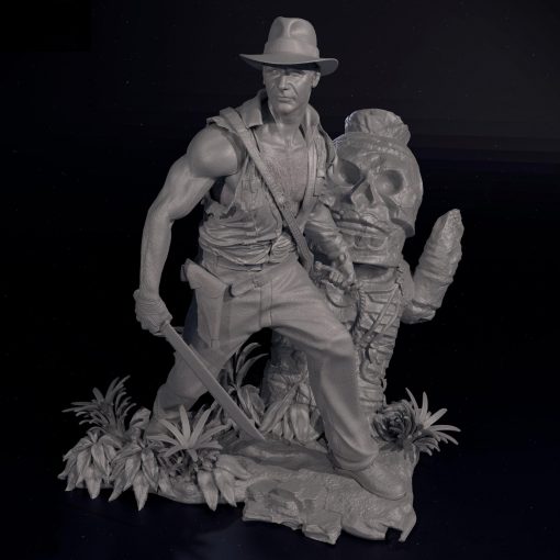 Indiana Jones Diorama Statue | 3D Print Model | STL Files