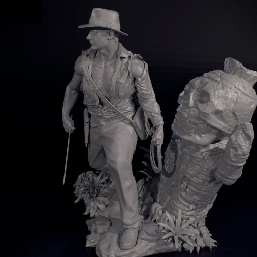 Indiana Jones Diorama Statue | 3D Print Model | STL Files