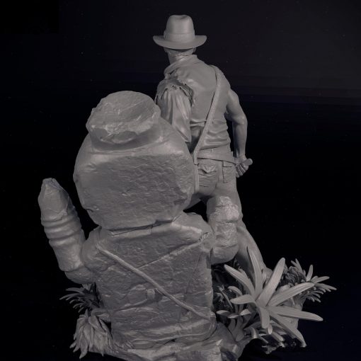 Indiana Jones Diorama Statue | 3D Print Model | STL Files