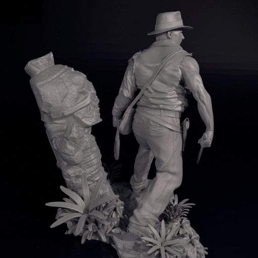 Indiana Jones Diorama Statue | 3D Print Model | STL Files