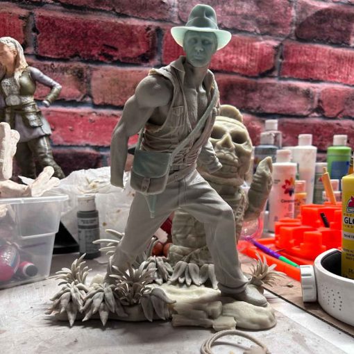 Indiana Jones Diorama Statue | 3D Print Model | STL Files