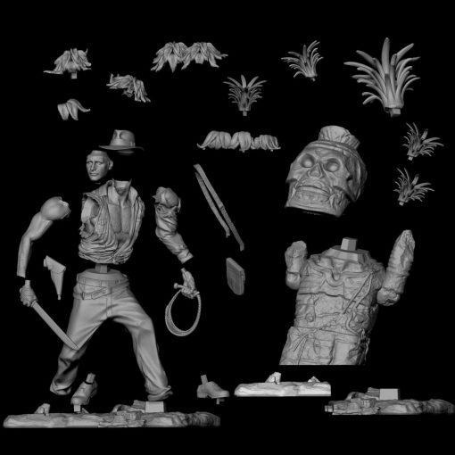 Indiana Jones Diorama Statue | 3D Print Model | STL Files
