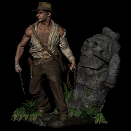 Indiana Jones Diorama Statue | 3D Print Model | STL Files