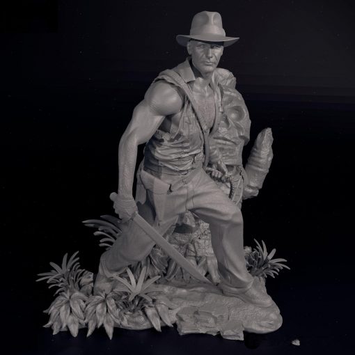 Indiana Jones Diorama Statue | 3D Print Model | STL Files